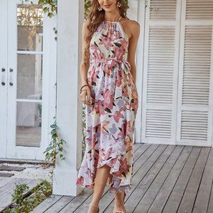 2023 new ladies floral dress